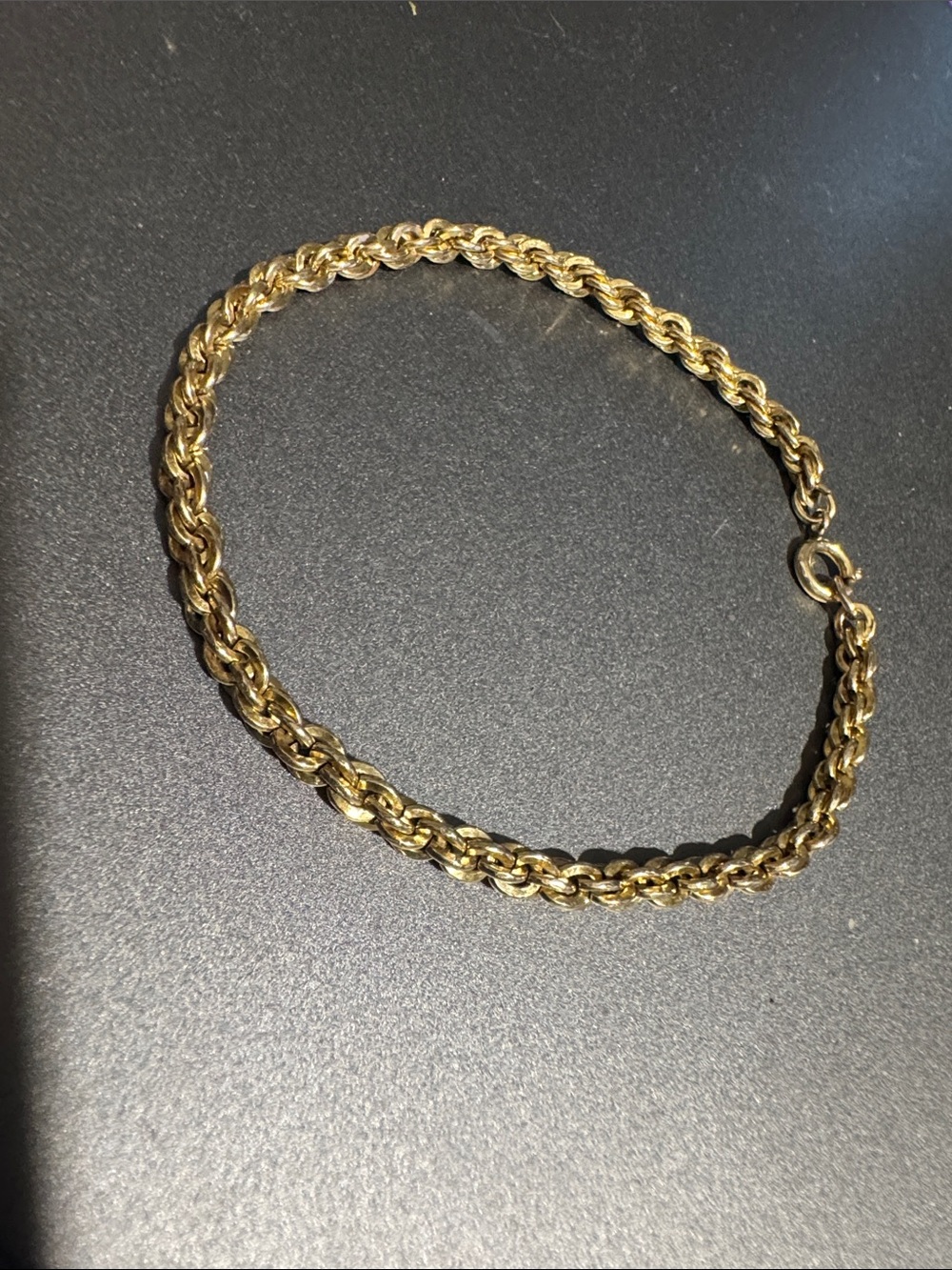 Twisted Gold Rope Bracelet for Women
